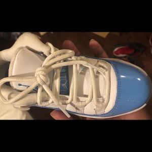 Retro 11 low light blue and white.